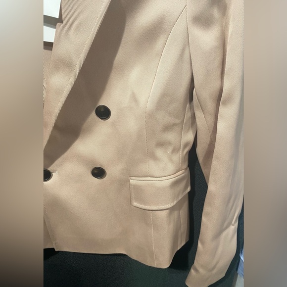 Boss Jalarema Double Breasted Jacket in Nude - Picture 8 of 10